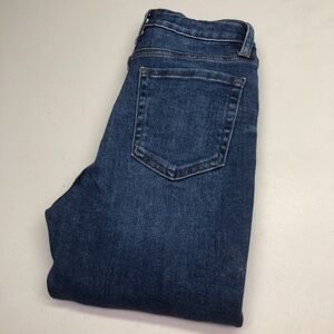 LIKE NEW JUST BLACK DENIM BUTTONFLY SKINNY JEANS 27x28 ⭐️